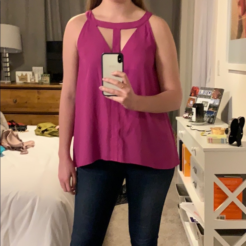 Gianni Bini plum blouse